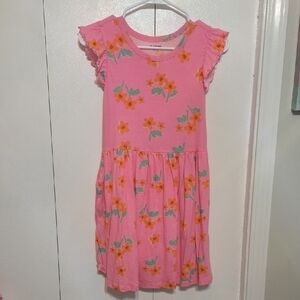 Old Navy Pink and Orange Floral Kids Dress
